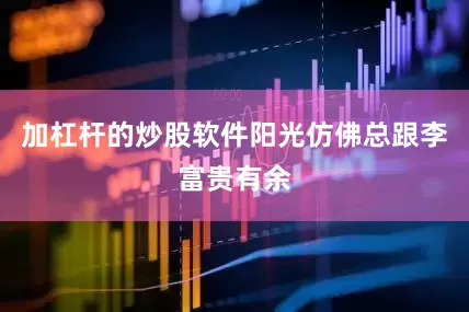 加杠杆的炒股软件阳光仿佛总跟李富贵有余